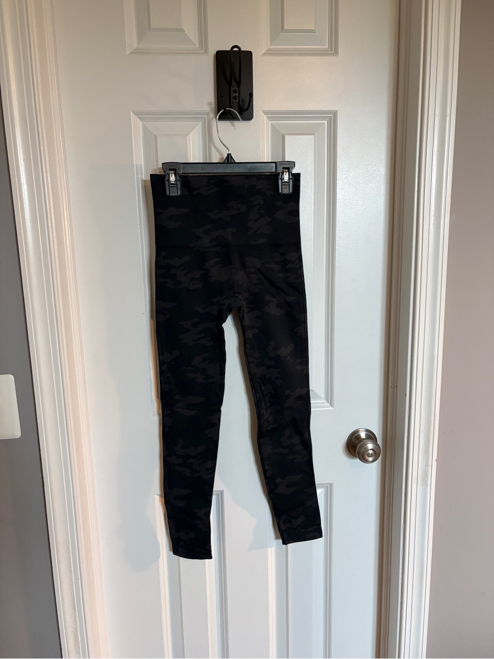 SPANX Black Camo High-Waist Leggings